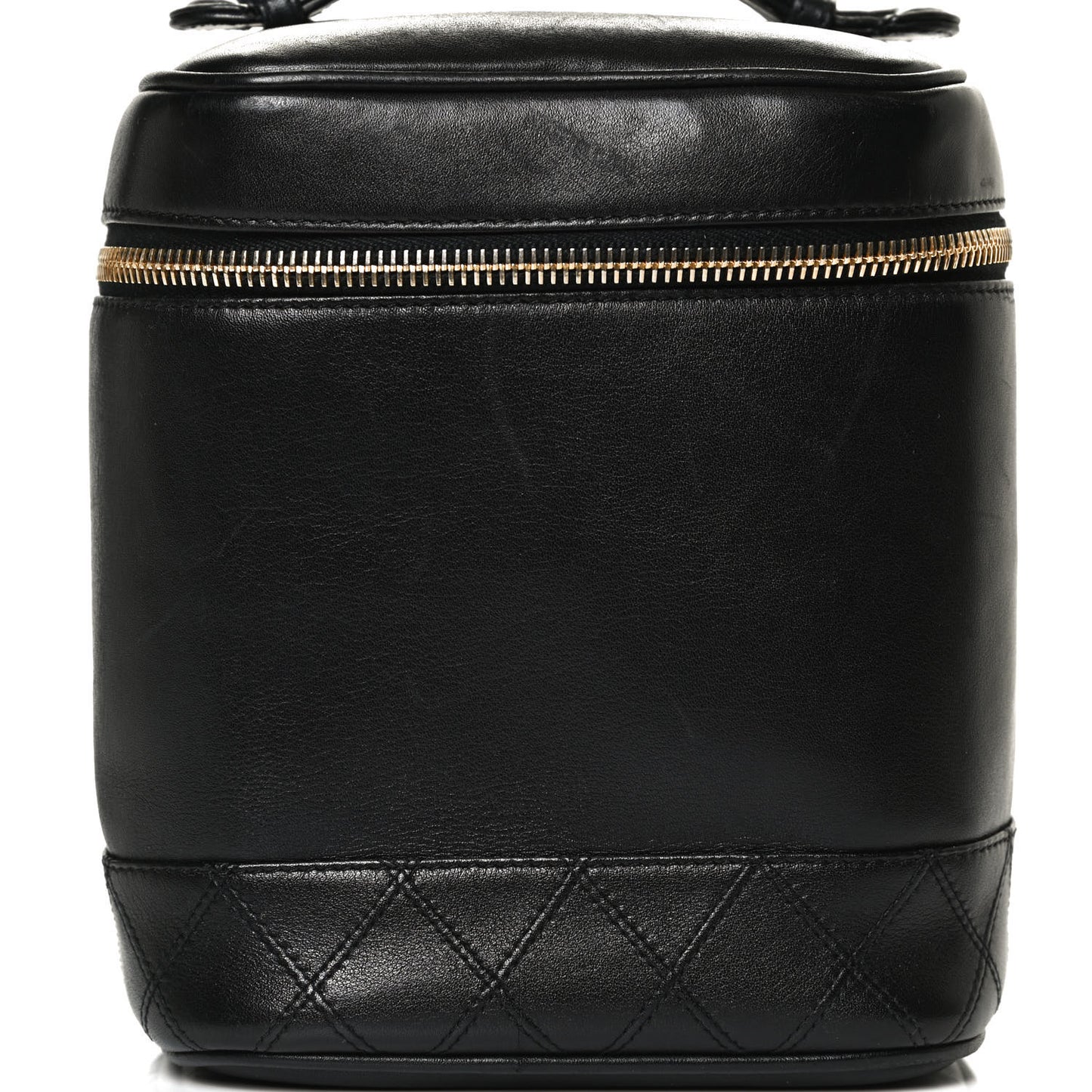 Calfskin Cosmetic Vanity Bag Black