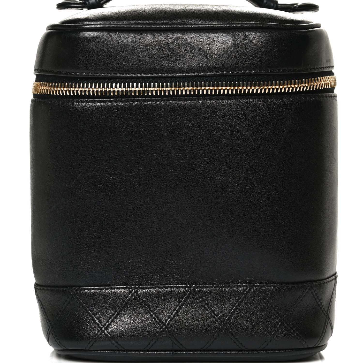 Chanel Calfskin Cosmetic Vanity Bag Black 6 of 10