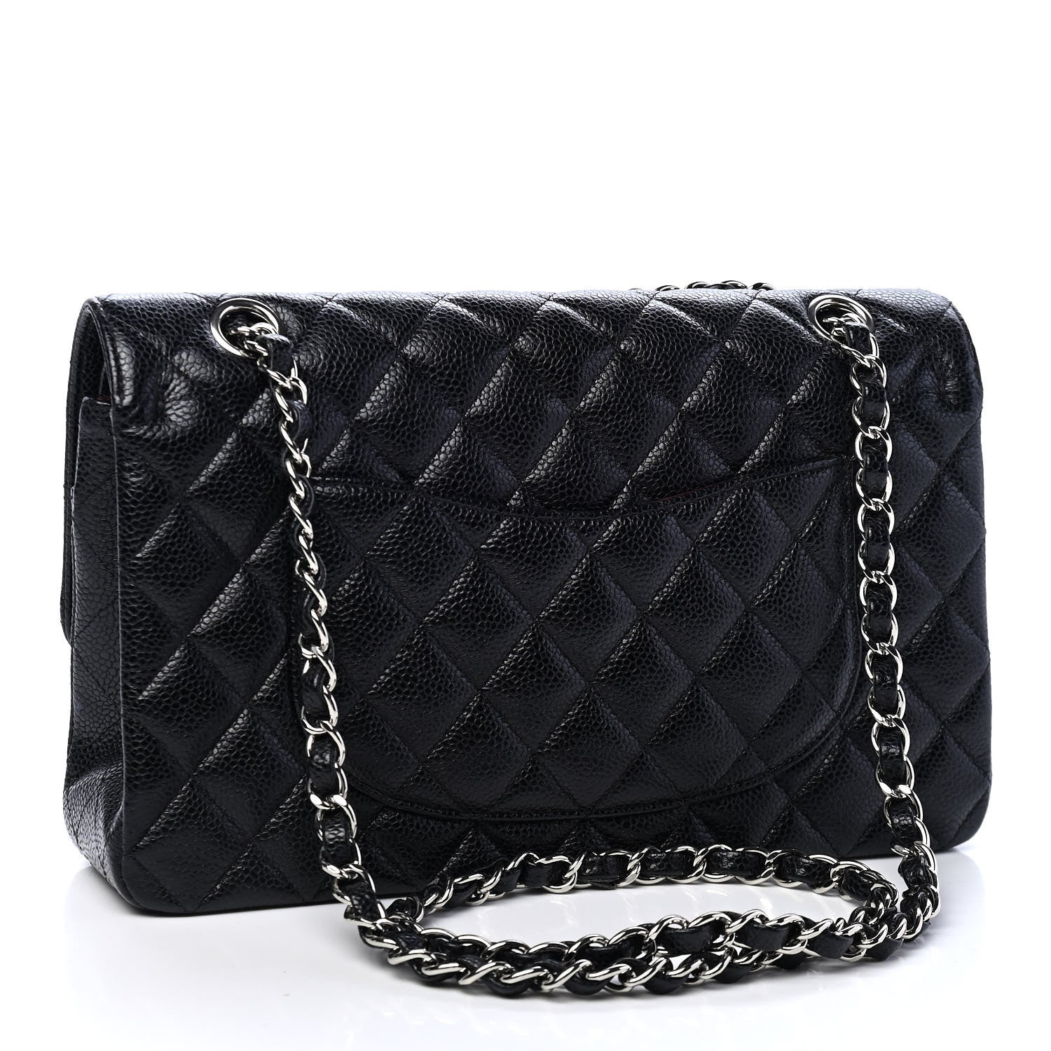 Chanel Caviar Quilted Medium Double Flap Black 2 of 9