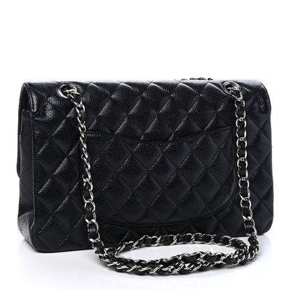 Chanel Caviar Quilted Medium Double Flap Black 2 of 9
