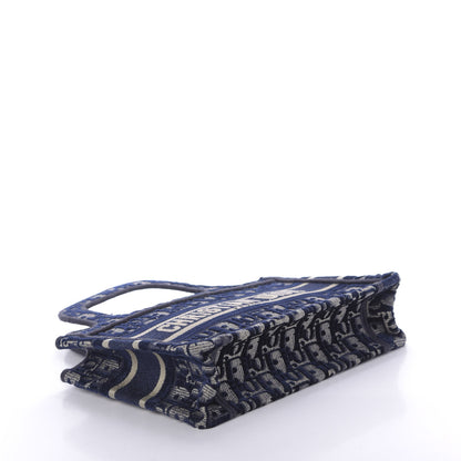 Christian Dior Oblique Mini Book Tote Blue Multicolor 4 of 8
