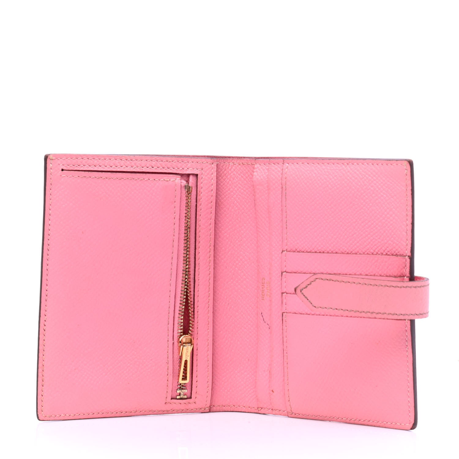 Hermes Epsom Bearn Compact Wallet Rose Confetti 3 of 6