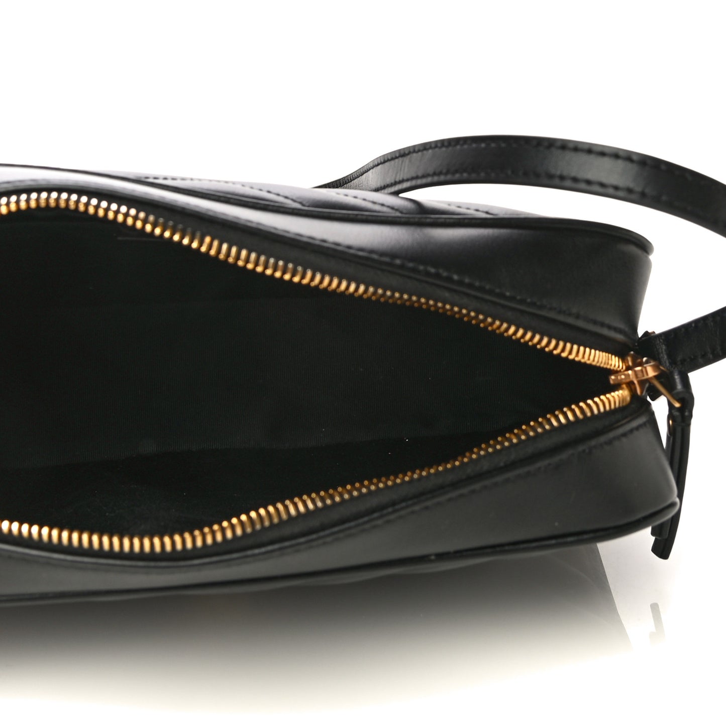 Calfskin Matelasse Monogram Lou Camera Bag Black