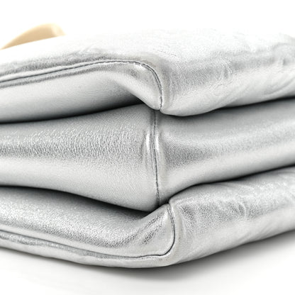 Louis Vuitton Metallic Lambskin Embossed Monogram Coussin PM Silver 10 of 14