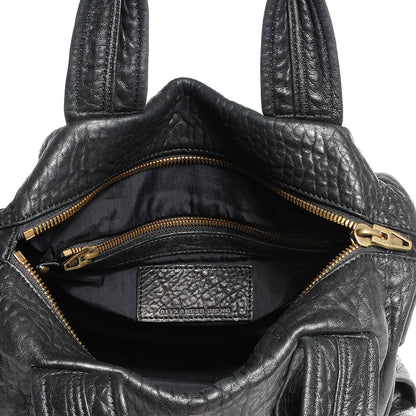 Alexander Wang Pebbled Lambskin Rocco Black Antique Brass Hardware 6 of 6