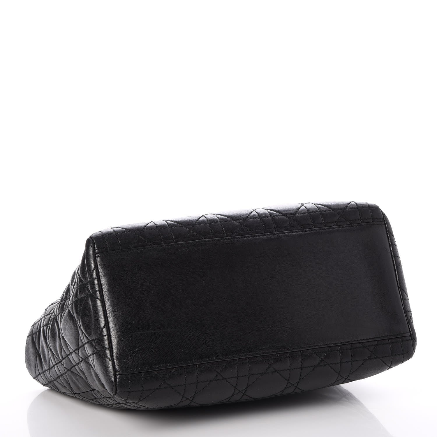 Christian Dior Lambskin Cannage Medium Lady Dior Black 4 of 20