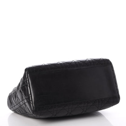 Christian Dior Lambskin Cannage Medium Lady Dior Black 4 of 20