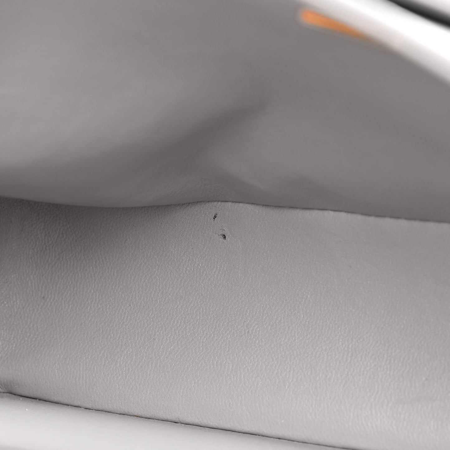 Caviar Quilted Medium Double Flap Grey