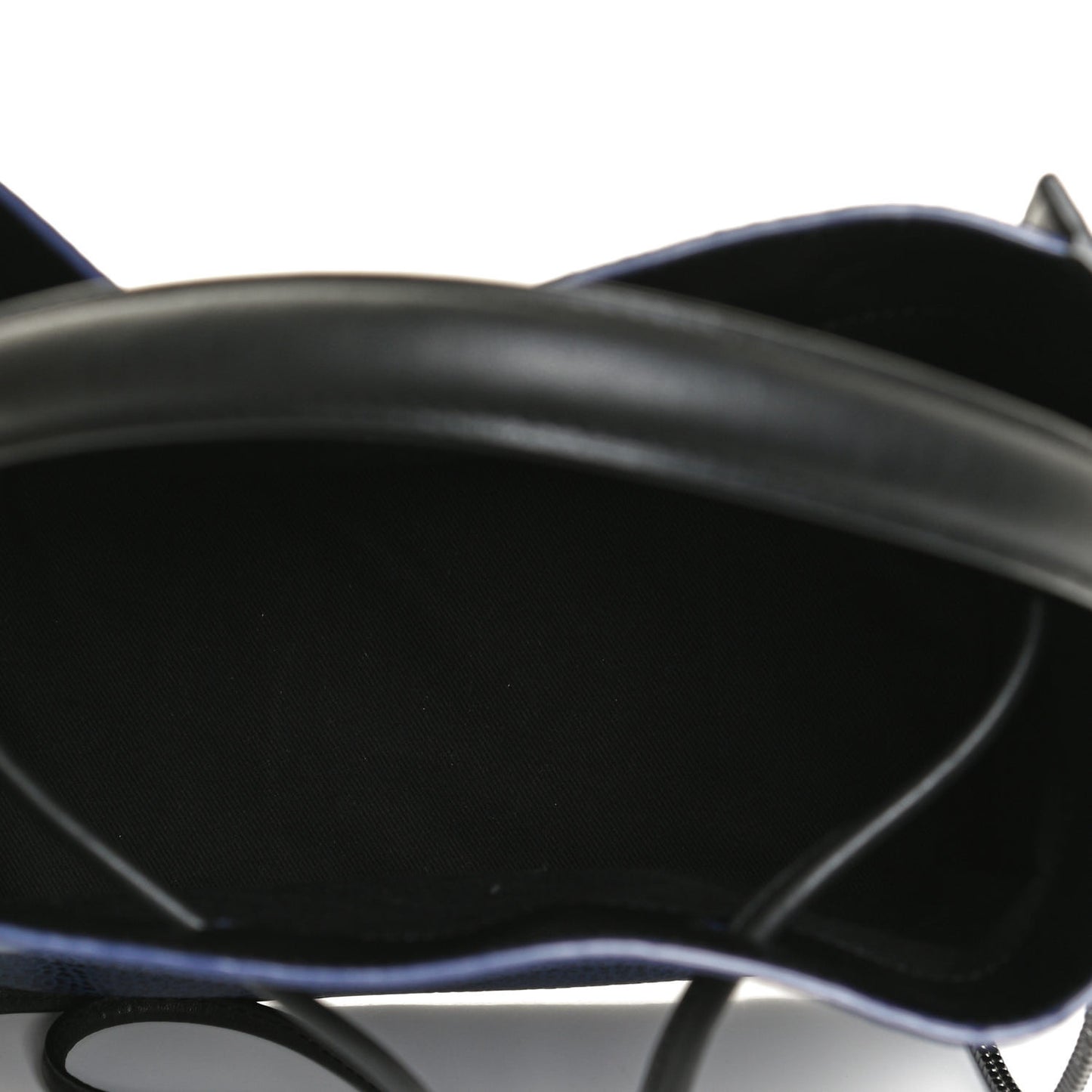 Smooth Calfskin Small Soleil Bucket Bag Midnight Blue