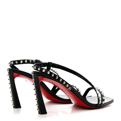 Christian Louboutin Nappa Rosa Condorapik 85 Spike Sandals 38.5 Black 5 of 11