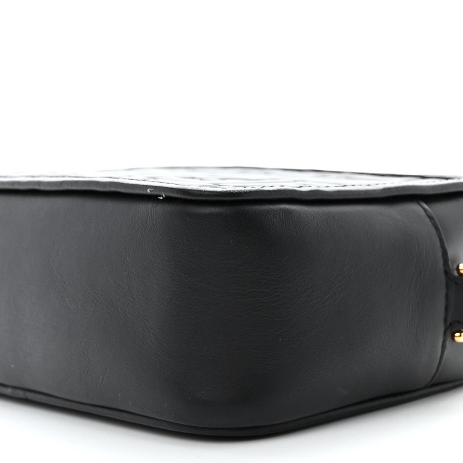 Fendi Vitello Century FF 1974 Embossed Mini Camera Case Black 11 of 14