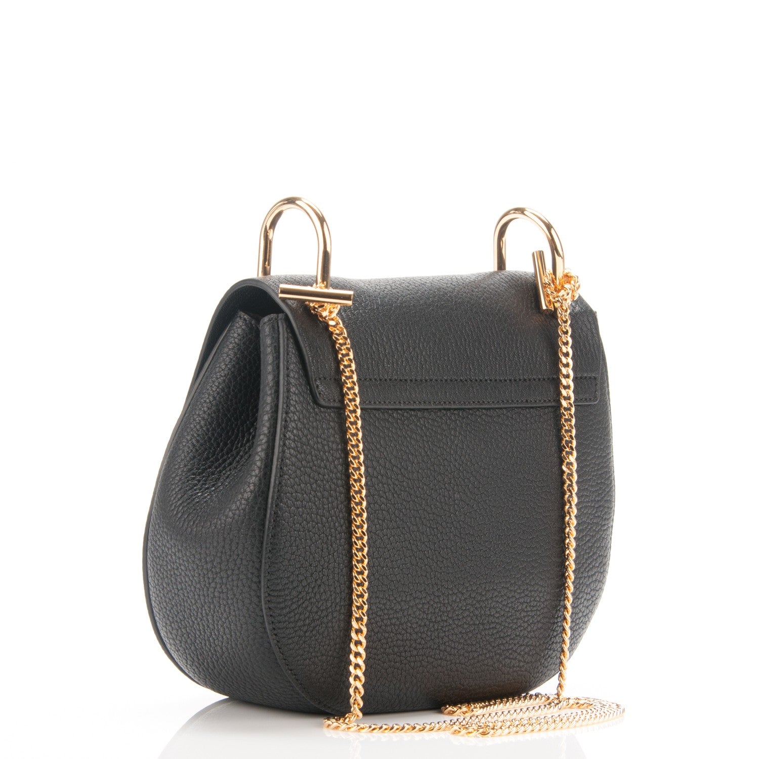 Chloe Grained Lambskin Drew Shoulder Bag Black 3 of 7