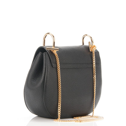 Chloe Grained Lambskin Drew Shoulder Bag Black 3 of 7