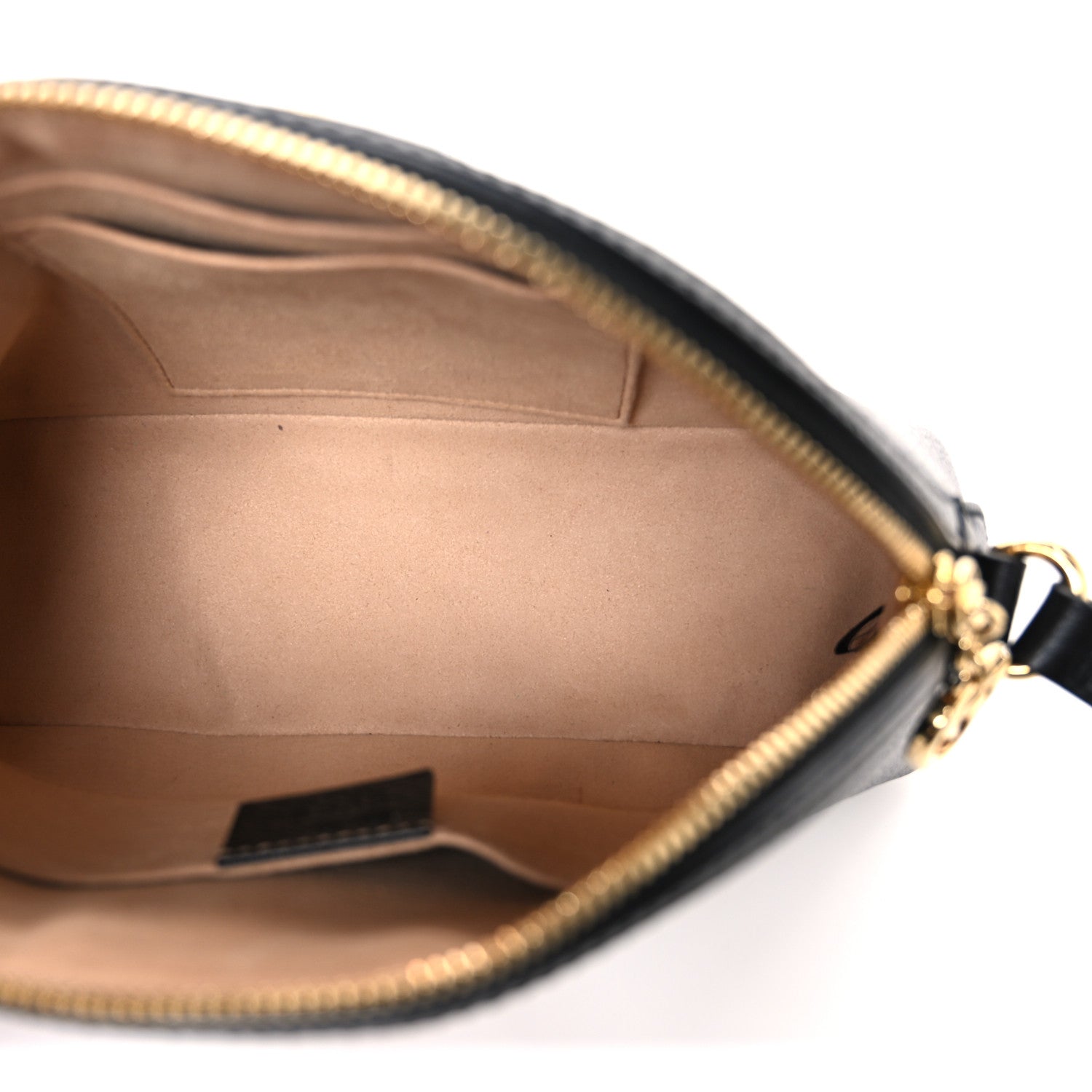 Gucci Calfskin GG Web Small Ophidia Dome Shoulder Bag Black 5 of 10