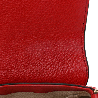 Gucci Pebbled Calfskin Small Soho Flap Crossbody Red 11 of 11