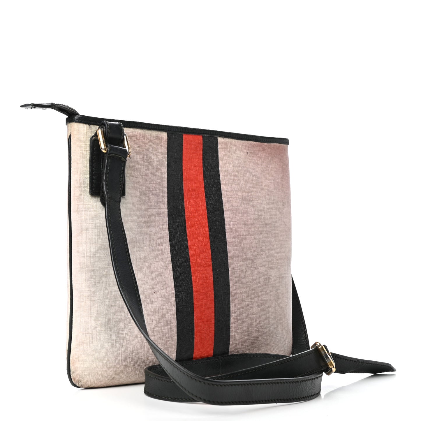 GG Plus Monogram Web Stripe Joy Messenger Bag Black