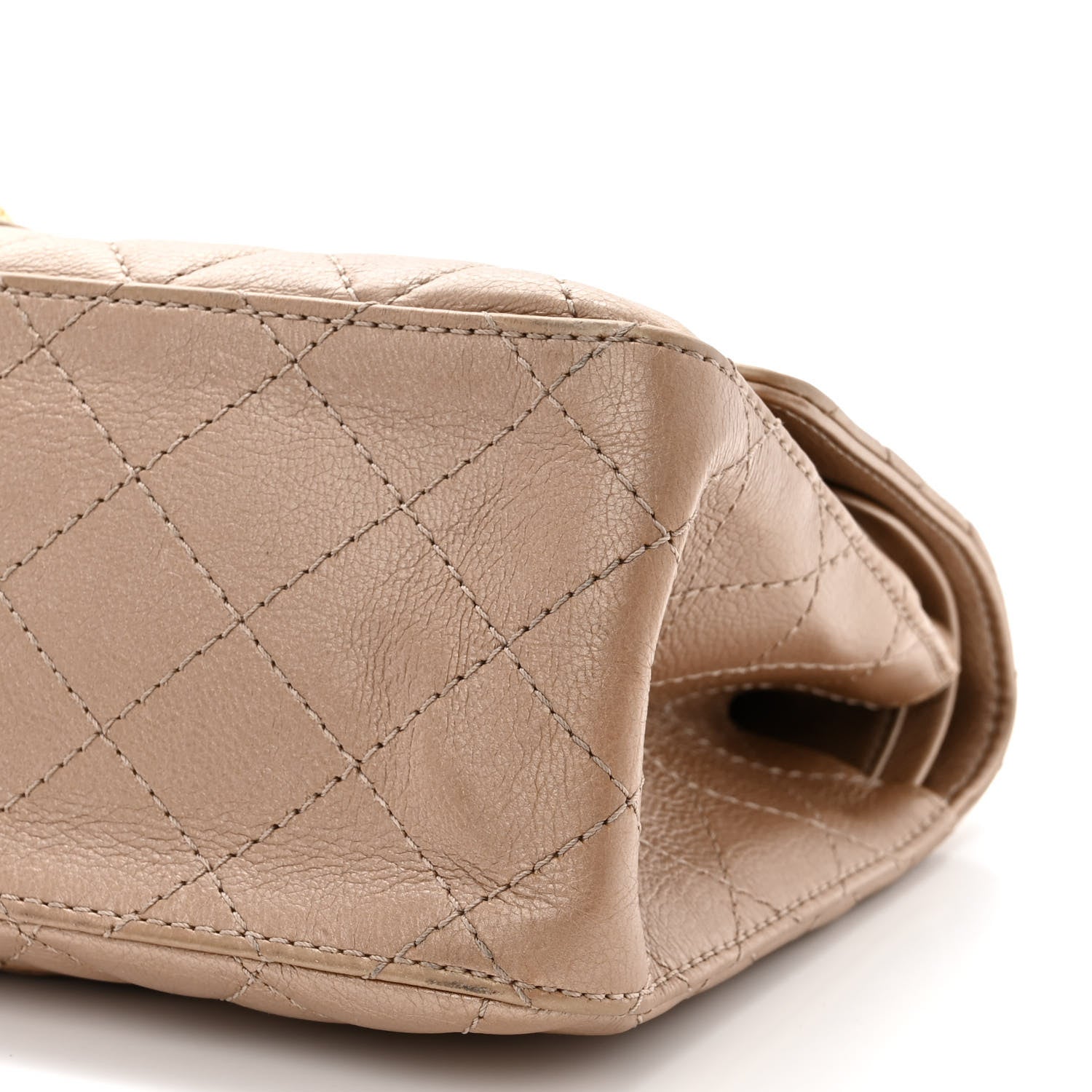 Chanel Metallic Calfskin Quilted 2.55 Reissue 226 Flap Dark Gold 10 of 12