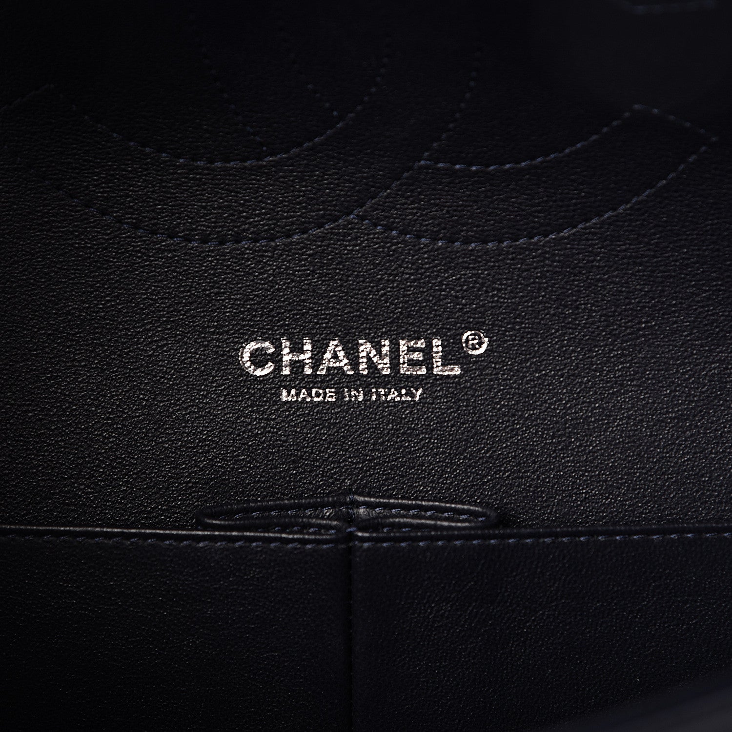 Chanel Lambskin Quilted Jumbo Double Flap Navy 6 of 15