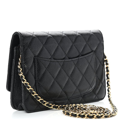 Chanel Caviar Quilted Wallet On Chain WOC Black 3 of 11