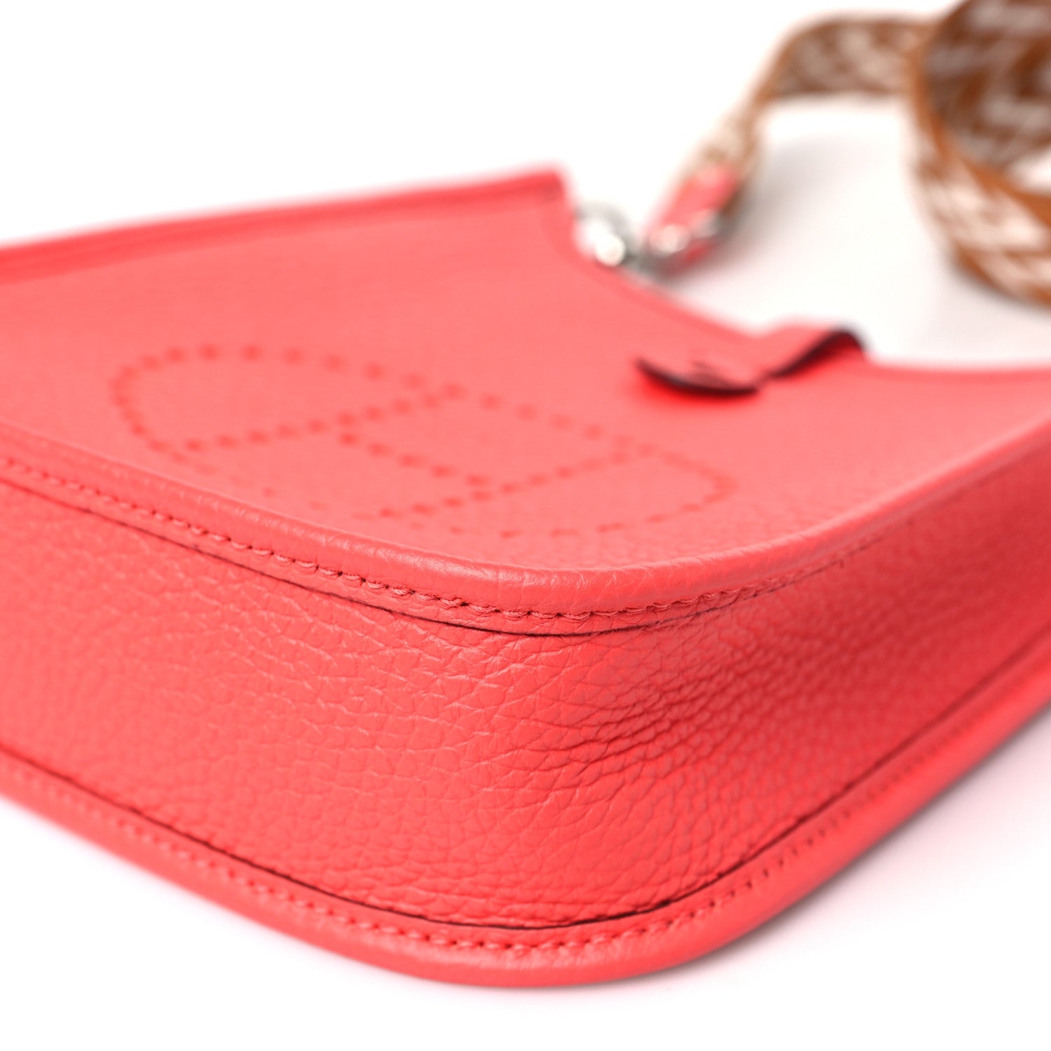 Hermes Taurillon Clemence Zigzag Sangle Evelyne TPM Rose Texas 7 of 10