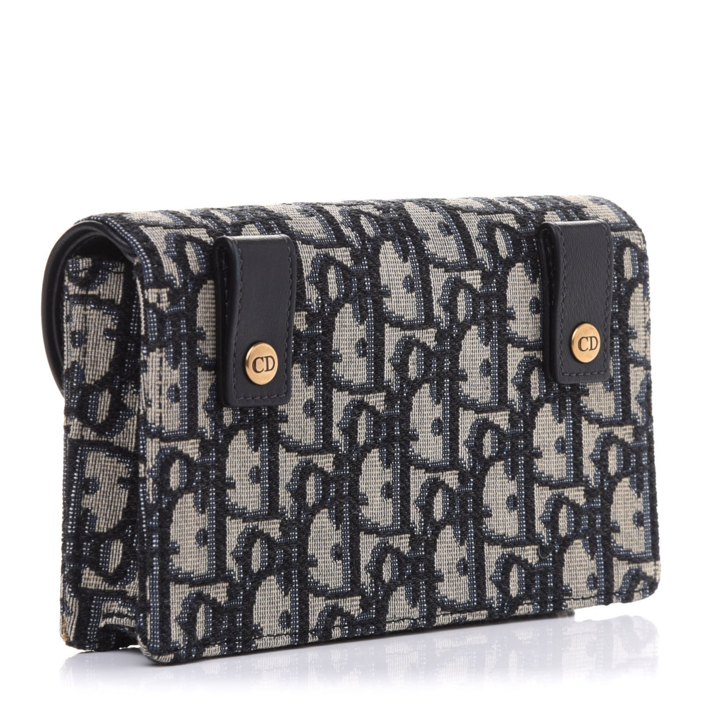 Oblique Saddle Belt Bag Blue