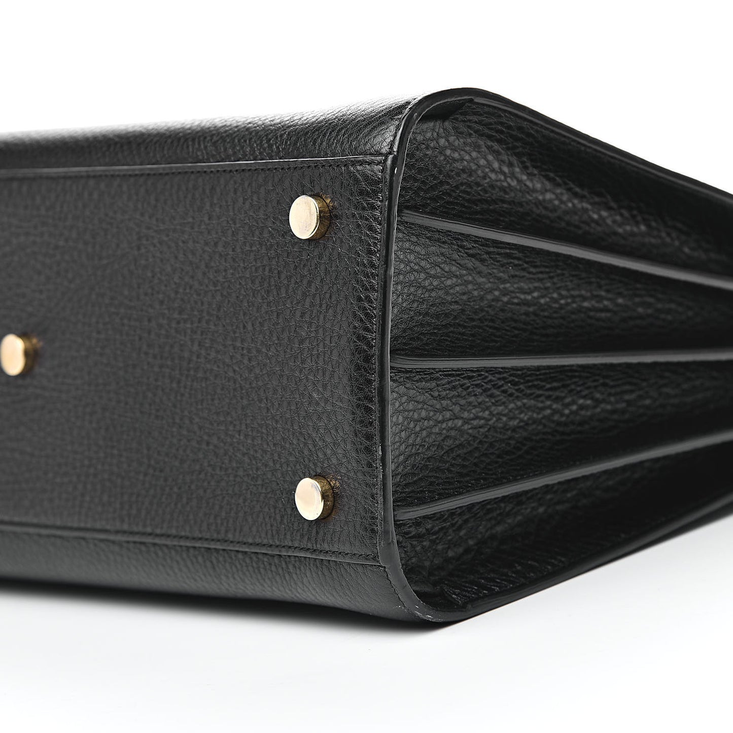 Grained Calfskin Small Sac De Jour Black