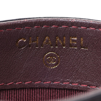 Chanel Aged Calfskin Quilted Lucky Charms Reissue Card Holder Black 6 of 9
