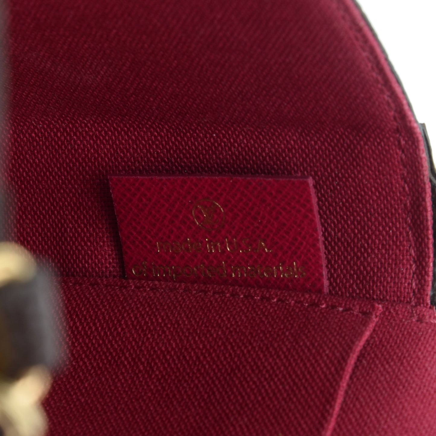 Monogram Pochette Felicie Chain Wallet Fuchsia