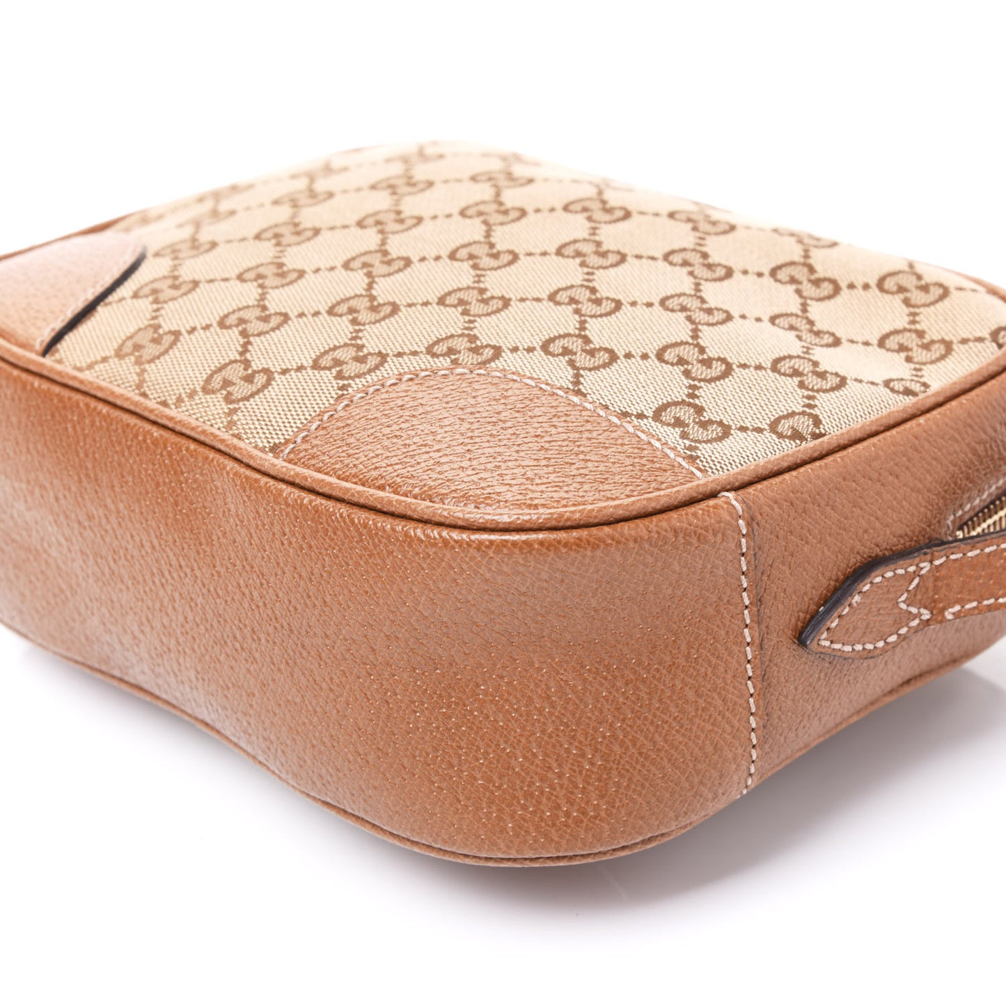 Monogram Mini Bree Messenger Bag Beige Tabacco