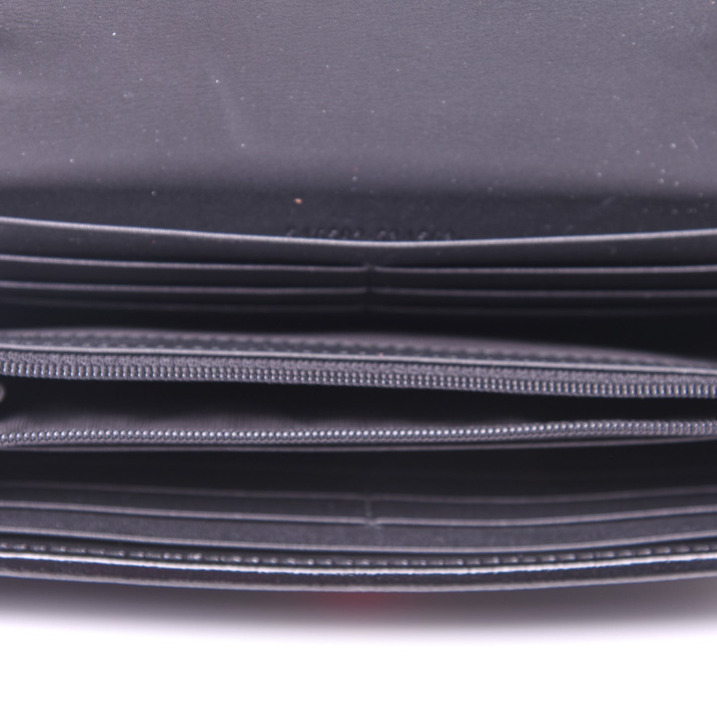 Suede Patent Web Ophidia Wallet On Chain Black