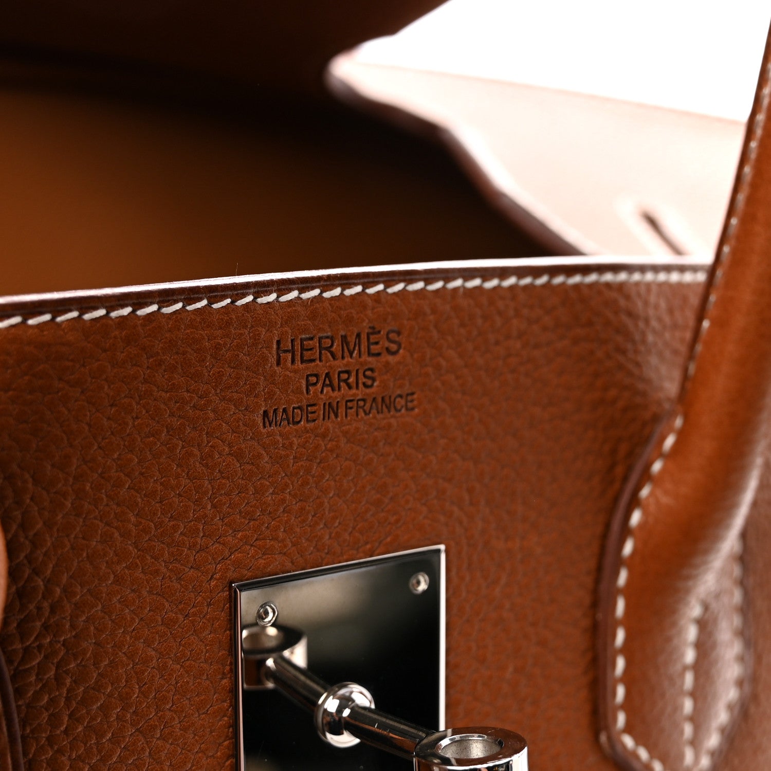 Hermes Natural Barenia Faubourg Birkin 35 Fauve 6 of 10