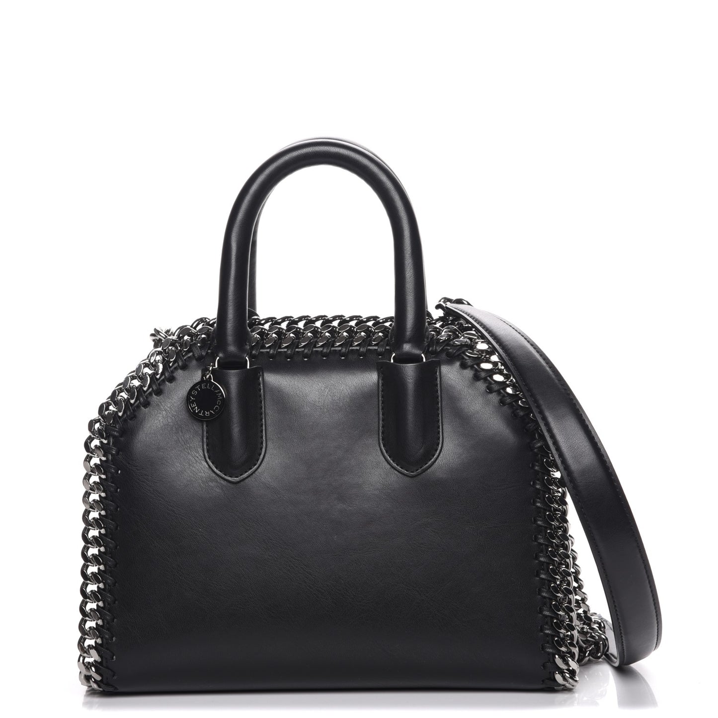 Eco Alter Nappa Mini Falabella Box Top Handle Bag Black