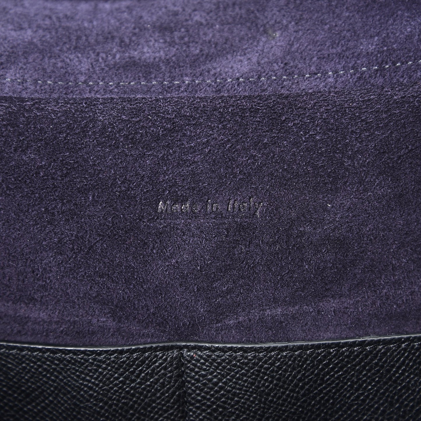 Grained Calfskin Mini Belt Bag Black