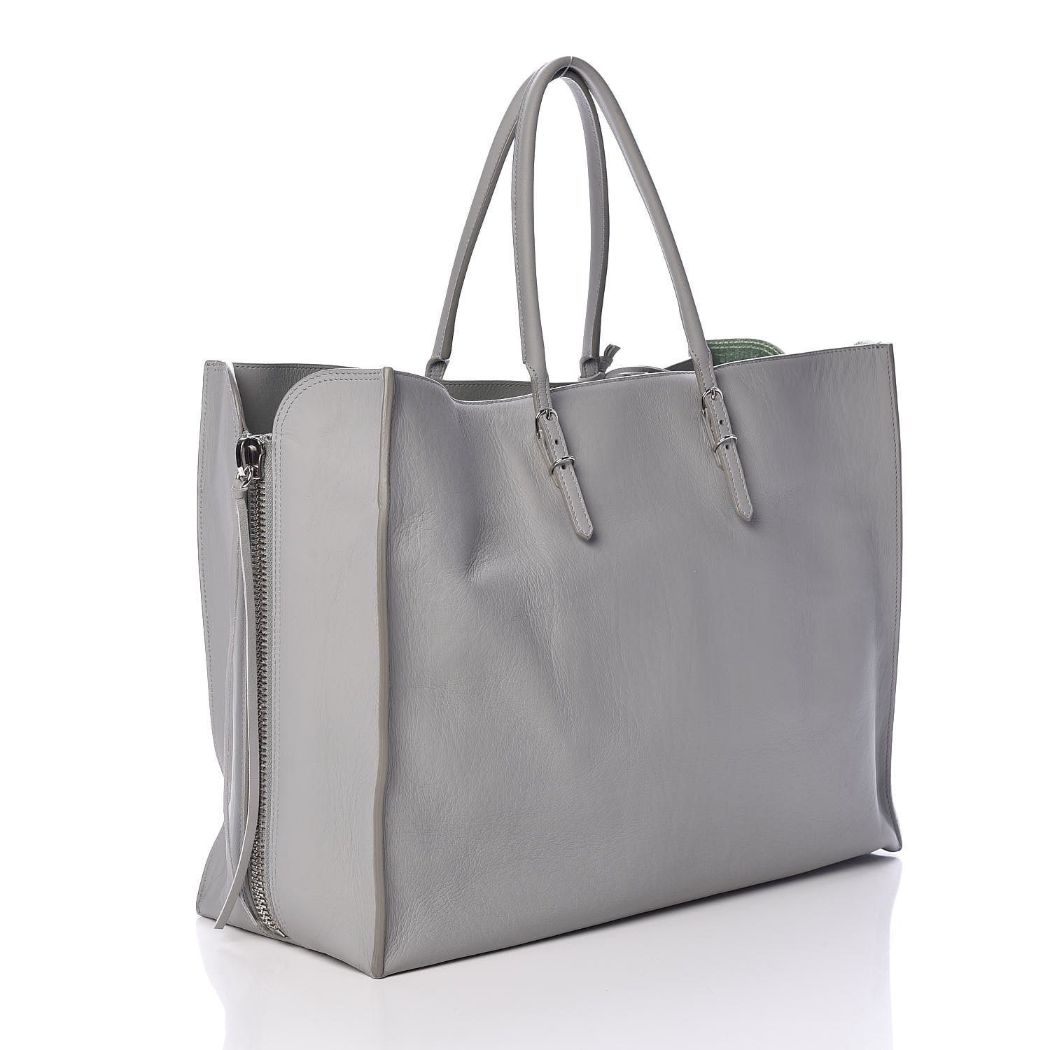 Balenciaga Veau Papier A4 Zip Around Tote Gris Glace 3 of 11
