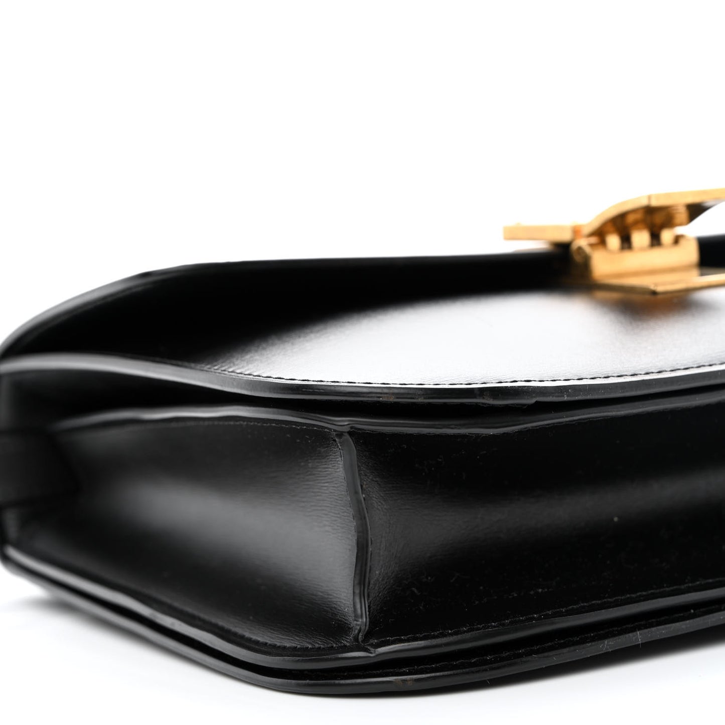 Box Calfskin Medium Classic Box Flap Bag Black