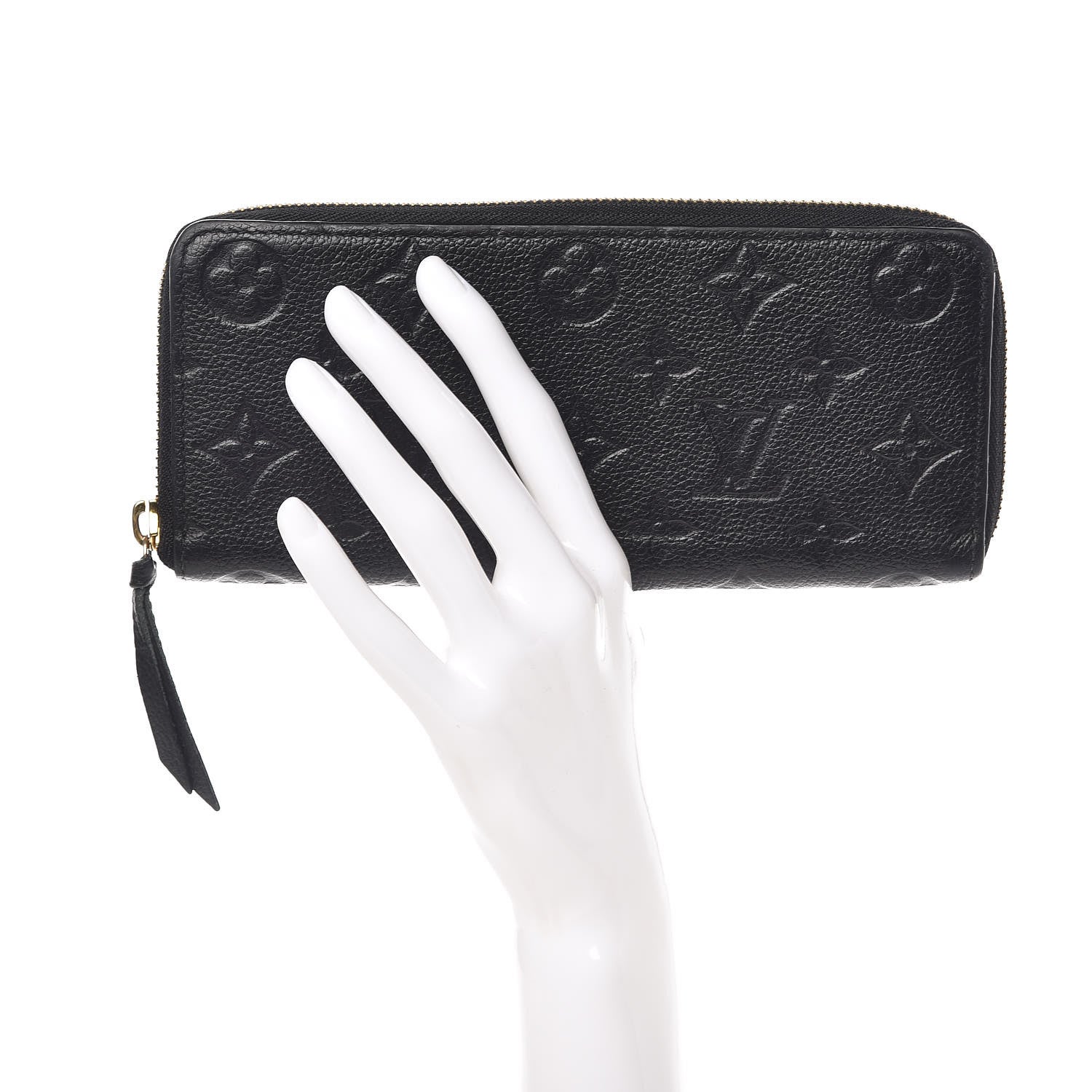 Louis Vuitton Empreinte Clemence Wallet Black 2 of 9