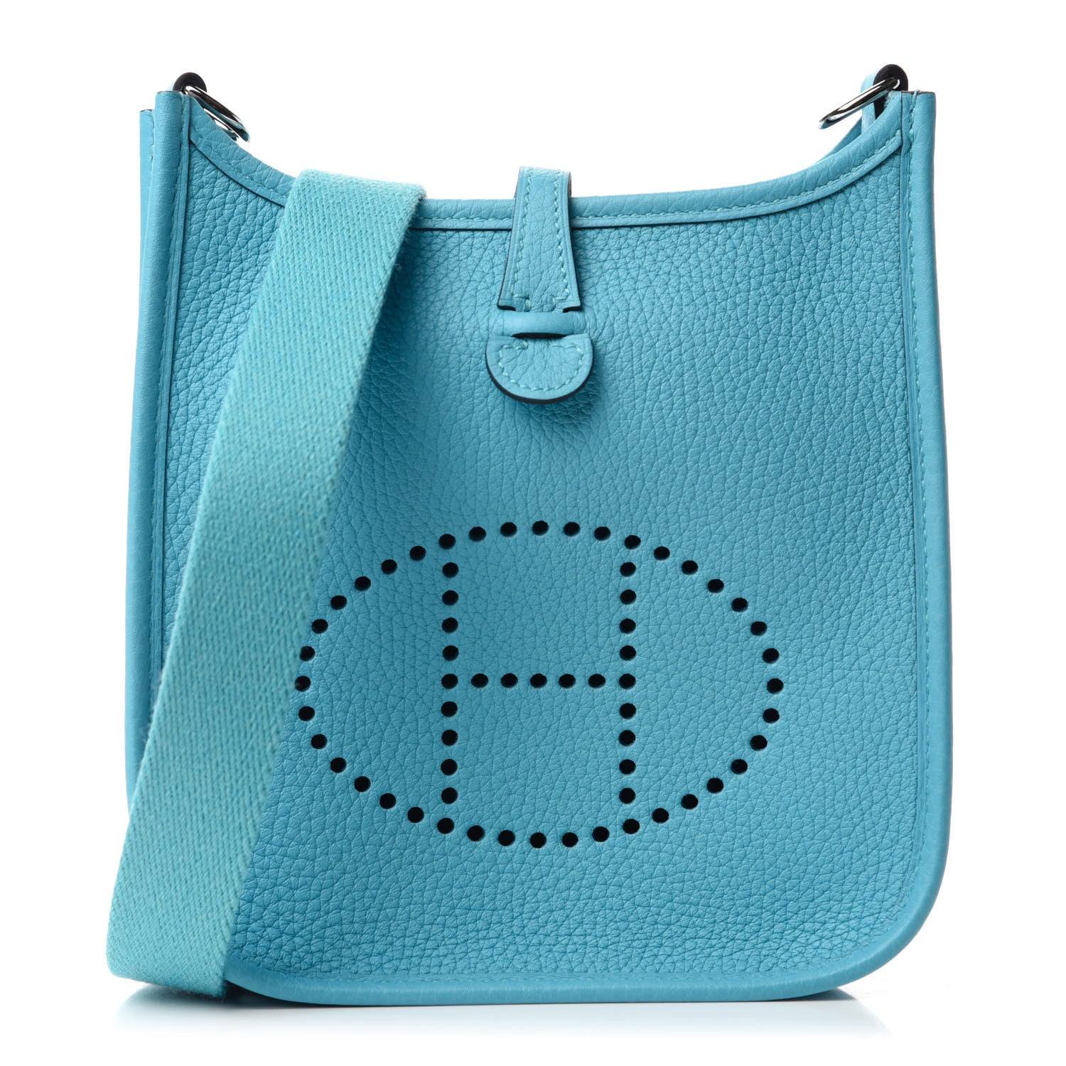 Hermes Taurillon Clemence Evelyne TPM Bleu Du Nord 1 of 11