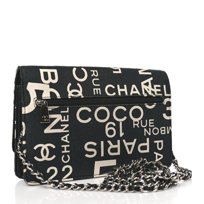 Chanel Denim Coco Wallet On Chain WOC Black 3 of 11