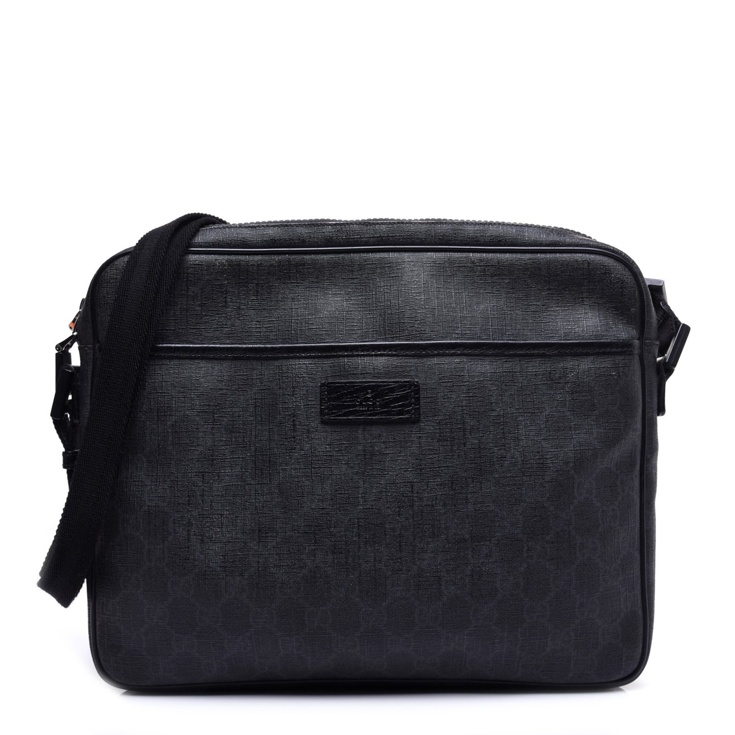 GG Plus Monogram Messenger Bag Black