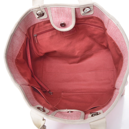 Chanel Canvas Large Deauville Tote Pink 5 of 21