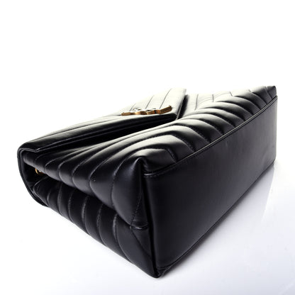 Saint Laurent Calfskin Y Quilted Monogram Medium Loulou Chain Satchel Black 7 of 9