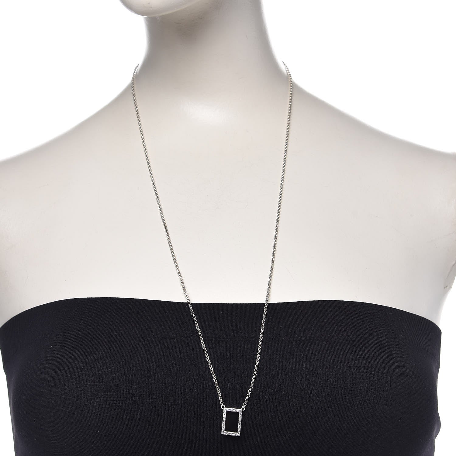 John Hardy Sterling Silver Tiger's Eye Black Onyx Classic Chain Necklace 4 of 9
