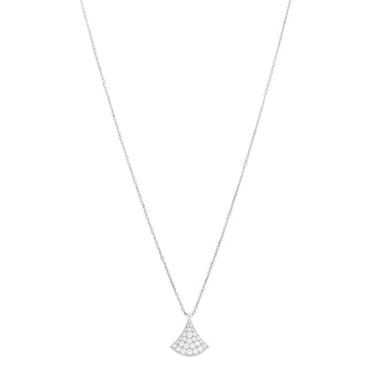 Bulgari 18K White Gold Diamond Divas' Dream Pave Necklace 1 of 5