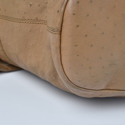 Givenchy Calfskin Ostrich Embossed Medium Nightingale Brown 11 of 18