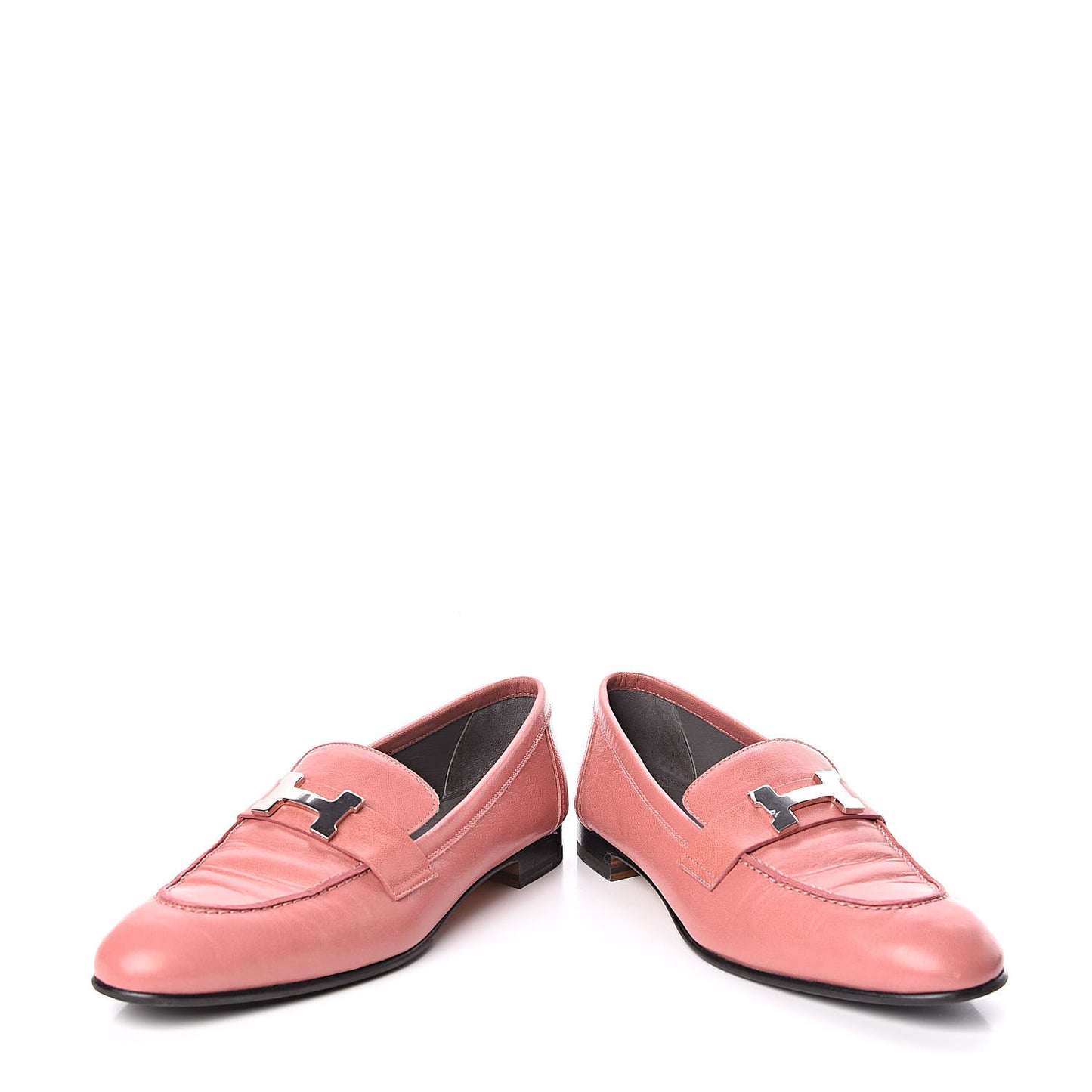 Goatskin Paris Loafers 38.5 Rouge Blush