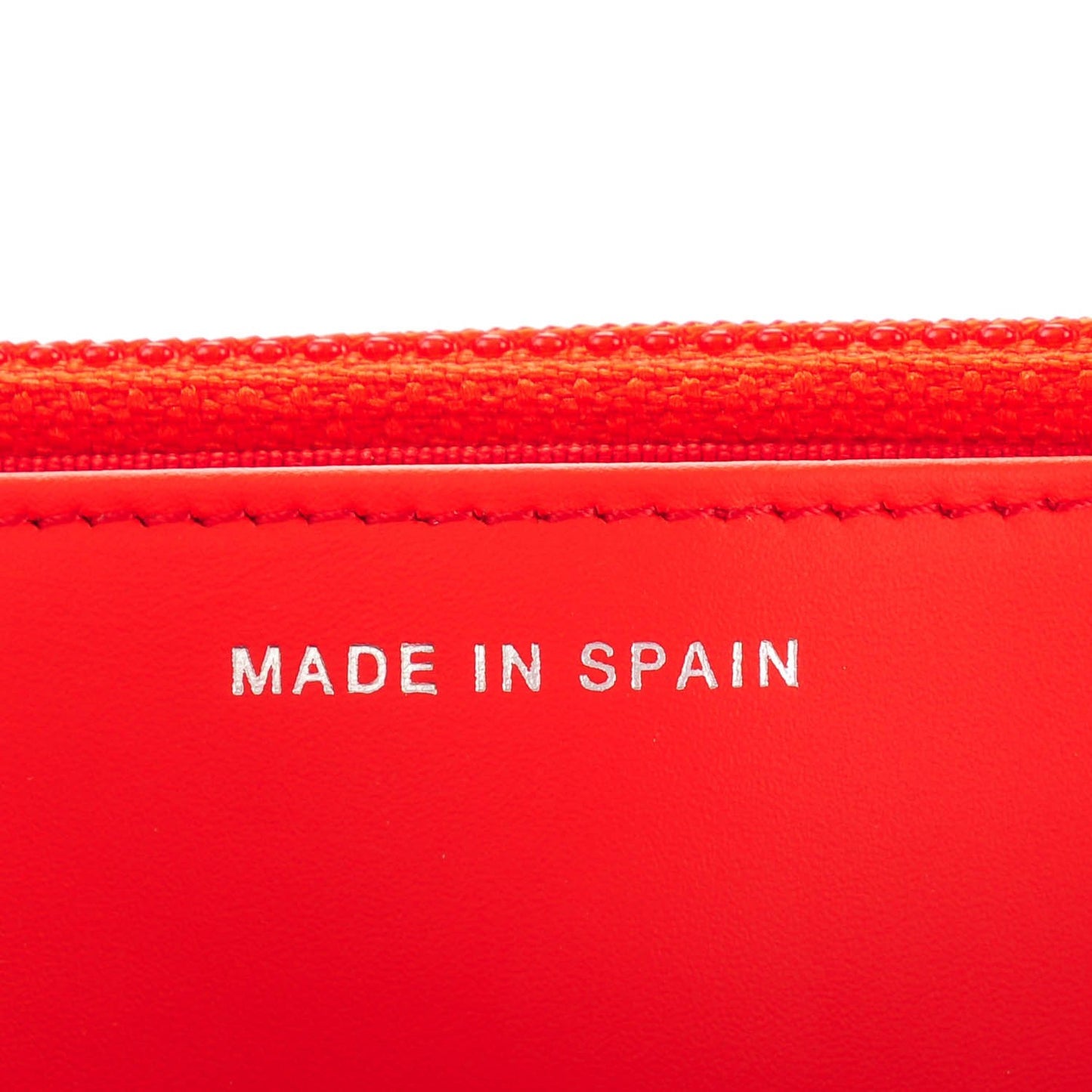Patent Striped Wallet On Chain WOC Red