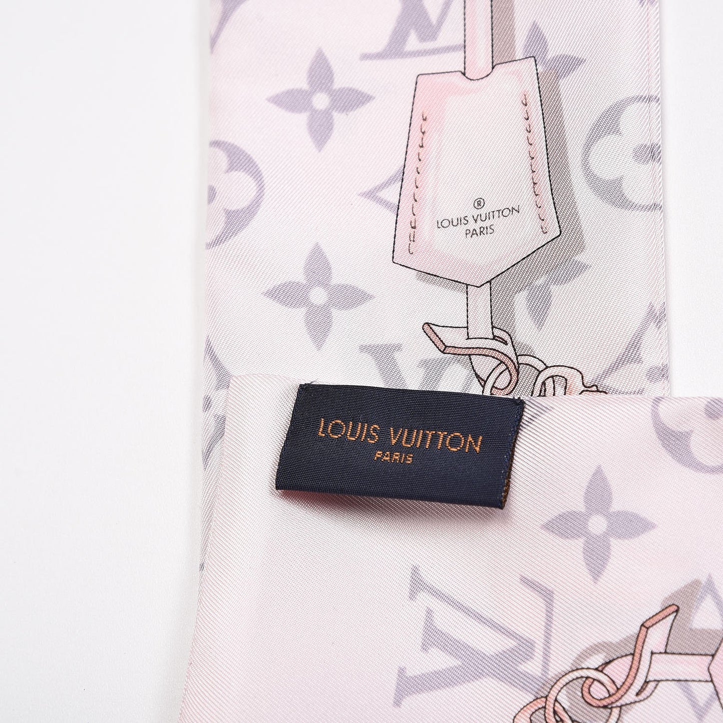 Silk Monogram Confidential Bandeau Light Pink