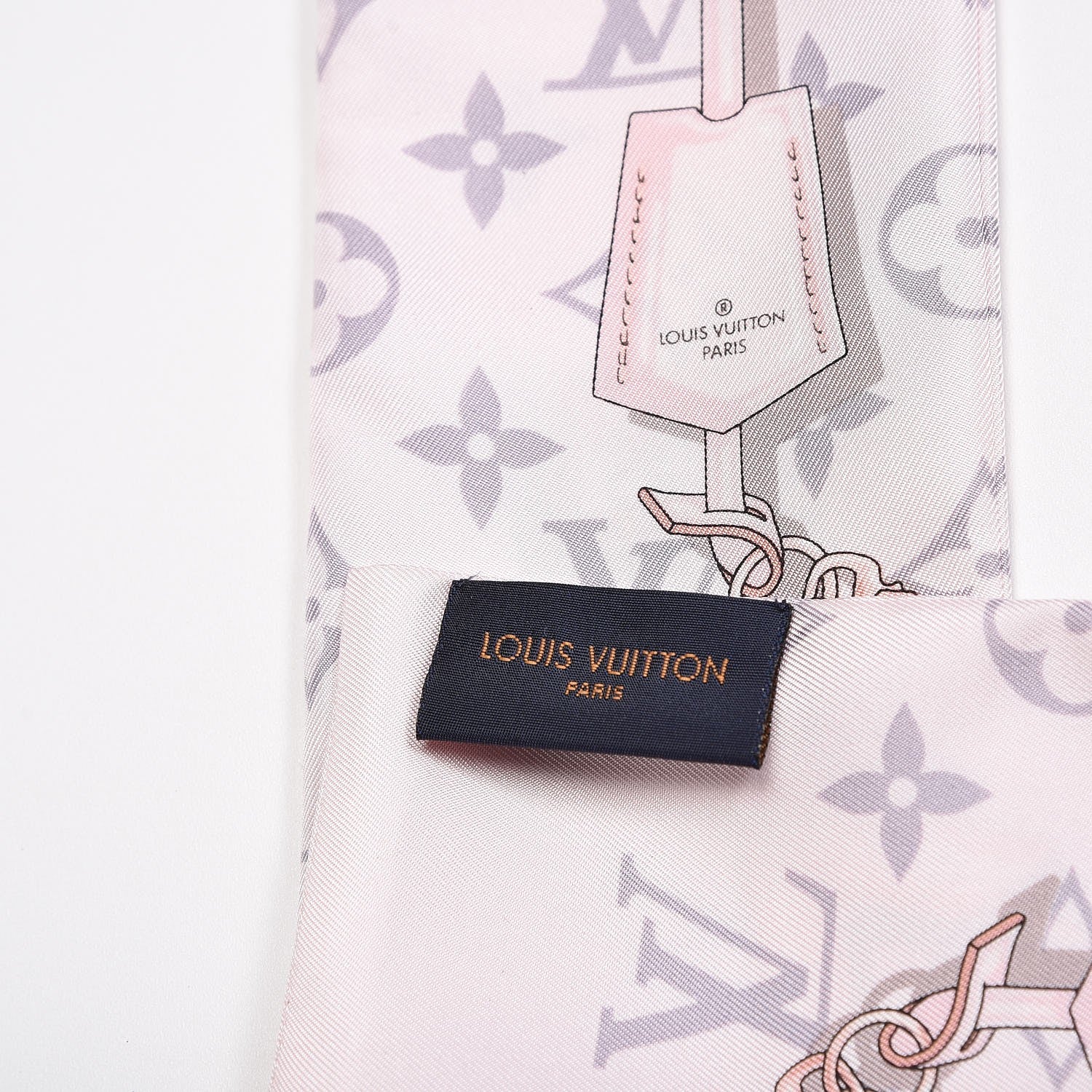 Louis Vuitton Silk Monogram Confidential Bandeau Light Pink 5 of 5