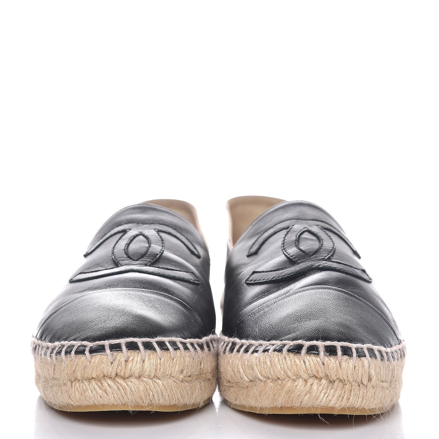 Lambskin CC Espadrilles 40 Black
