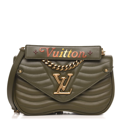 Louis Vuitton Calfskin New Wave Chain MM Kaki 1 of 10